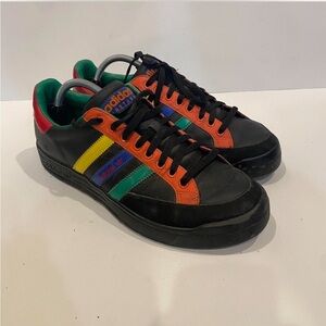 Adidas Originals Nastase Rasta Multi-Color Leather Sneakers Mens Shoes Size 10